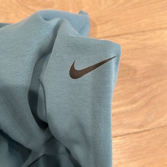 NIKE Blue Dri-Fit Crew Neck Puffy Imprinted Just Do It Pullover Sweatshirt Sz XS - Picture 9 of 10